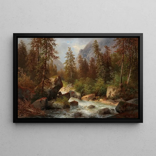 Carl Hasch - Scene By The Waldbachstrub Near Hallstatt.webp