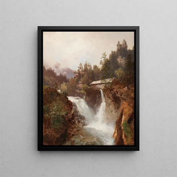 Cascade - Carl Hasch — kehystetty taideteos seinällä