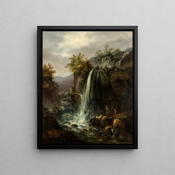 Cascade - Carl Johan Fahlcrantz — kehystetty taideteos seinällä
