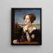 Wilhelmine Begas, taiteilijan vaimo - Carl Joseph Begas — kehystetty taideteos seinällä