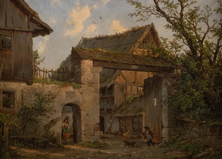 Carl Julius von Leypold - Farmstead in spring.webp