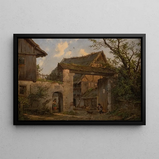 Carl Julius von Leypold - Farmstead in spring.webp