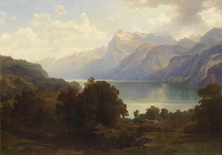 Carl Jungheim - Am Vierwaldstttersee mit Blick auf das Pilatusmassiv.webp