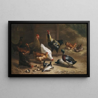 Carl Jutz The Elder - Geflgel im Stallinterieur.webp