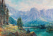 Hallstättersee-maalaus näkymällä Dachsteinille - Carl Kaiser-Herbst — näkymä teoksesta