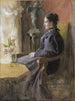 Eva Upmark 1852-1944 née Kindstrand - Carl Larsson — näkymä teoksesta