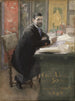 Gustaf Upmark, Kansallismuseon johtaja - Carl Larsson — näkymä teoksesta