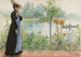 Karinin maalaus meren rannalla - Carl Larsson — näkymä teoksesta