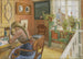 Kirjainkirjoitusmaalaus - Carl Larsson — näkymä teoksesta