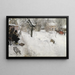 Ulkoilmamaalaus Talvimaisema Sgatan 145 Tukholma - Carl Larsson — kehystetty taideteos seinällä
