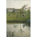 Vanha mies ja leikkipuutarha - Carl Larsson — näkymä teoksesta