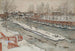 La glissoire à bois, scène d'hiver - Carl Larsson — näkymä teoksesta