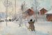 La Cour et la Buanderie - Carl Larsson — näkymä teoksesta