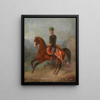 Carl Martin Ebersberg - Equestrian Portrait Of An Austrian Field Marshal Lieutenant.webp