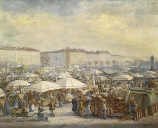 Kuningaat Naschmarkt-markkinoilla - Carl Massmann — näkymä teoksesta