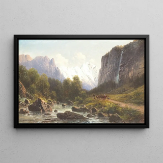 Carl Millner - Hunting party in the mountains.webp