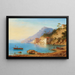 Amalfin rannikon näkymä - Carl Morgenstern — kehystetty taideteos seinällä