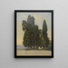 Cypress in the Villa d'Este park - Carl Morgenstern — kehystetty taideteos seinällä