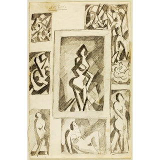 Carl Newman - Group of Abstract Nudes.webp