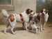 Trois chiens - Carl Reichert — näkymä teoksesta