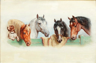 Carl Reichert - Ein Hund und vier Pferde.webp