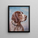 Portrait de chien - Carl Reichert — kehystetty taideteos seinällä