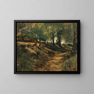 Carl Schuch - A Farmstead on a Country Road.webp