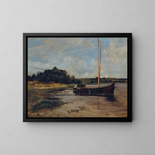 Vaisseau à la Havel - Carl Schuch — kehystetty taideteos seinällä