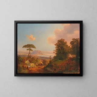 Carl Schweninger - Blick In Die Bucht Von Palermo.webp