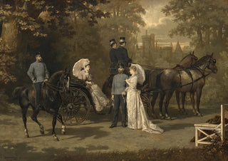 Carl Schweninger - Das Kaiser und Kronprinzenpaar in Laxenburg.webp