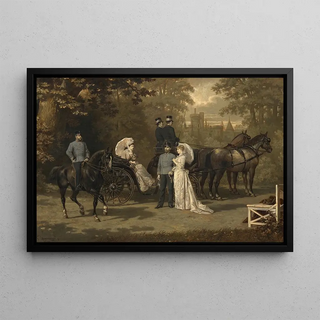Carl Schweninger - Das Kaiser und Kronprinzenpaar in Laxenburg.webp