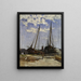 Study for the port of Dordrecht 1880 Göteborgin taidekeskus - Carl Skånberg — kehystetty taideteos seinällä