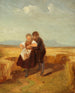 Poika ja tyttö maissipellossa - Carl Spitzweg — näkymä teoksesta