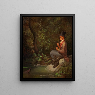 Carl Spitzweg - Der Angler am Waldbach.webp