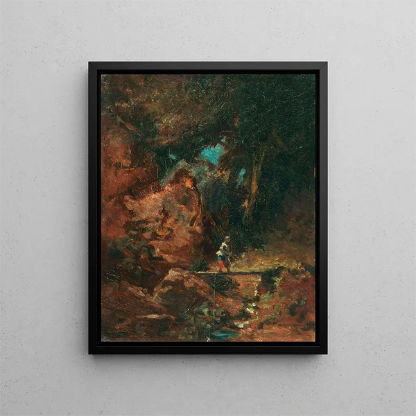 Carl Spitzweg - Die Sennerin auf dem Waldsteg.webp