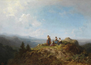 Carl Spitzweg - Dirndln auf der Alm.webp