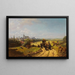 Promenade de l'institut - Carl Spitzweg — kehystetty taideteos seinällä