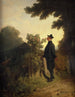 Ruusuromanttinen maalaus - Carl Spitzweg — näkymä teoksesta