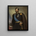 Oskar I 1799-1859 Ruotsin ja Norjan kuningas - Carl Staaff — kehystetty taideteos seinällä