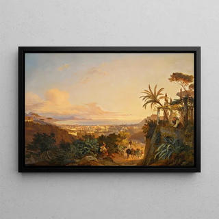 Carl Wilhelm Gtzloff - The gulf of naples viewed from the Capo di Monte.webp