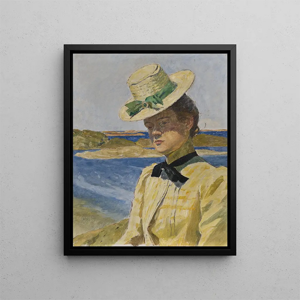 Mademoiselle Agnès Cleve - Carl Wilhelmson — kehystetty taideteos seinällä