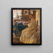 La sœur des artistes - Carl Wilhelmson — kehystetty taideteos seinällä