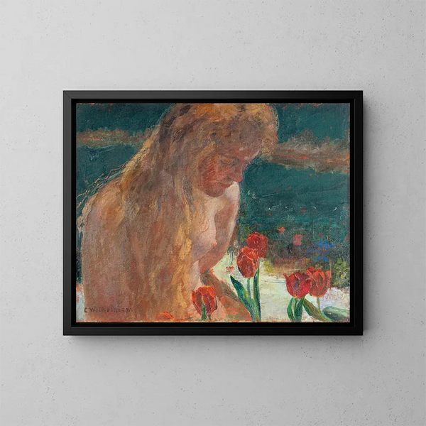 Ondine - Carl Wilhelmson — kehystetty taideteos seinällä