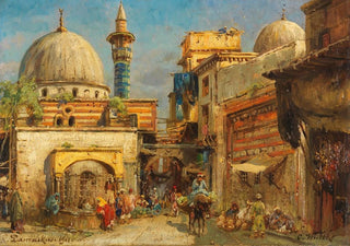 Carl Wuttke - Marktstrae in Damaskus.webp