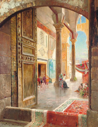 La Grande Mosquée des Omeyyades de Damas - Carl Wuttke — näkymä teoksesta