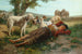Carlo Ademollo - Maalaus La Sieste des Chevriers — näkymä teoksesta