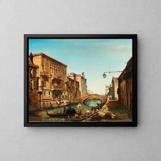 Carlo Brioschi - Venice a view of the Palazzo del Cammello at the Cannaregio.webp