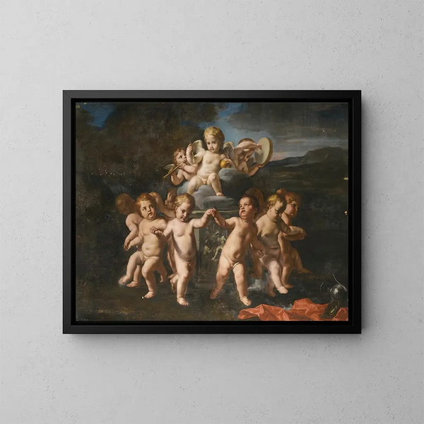 Le Triomphe de l'Amour - Carlo Cignani — kehystetty taideteos seinällä