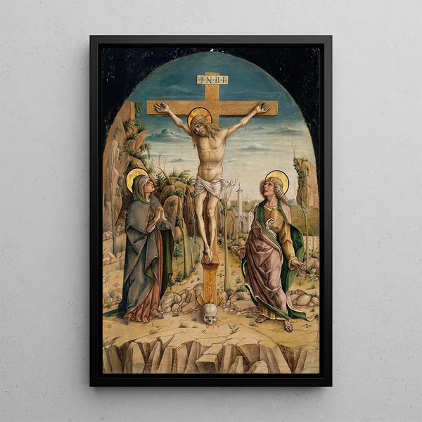 Maalauksen jäljennös Ristiinnaulitseminen - Carlo Crivelli