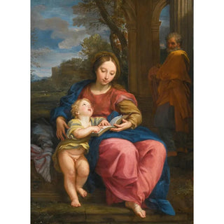 Carlo Maratti - The Holy Family The Madonna And Child Reading.webp